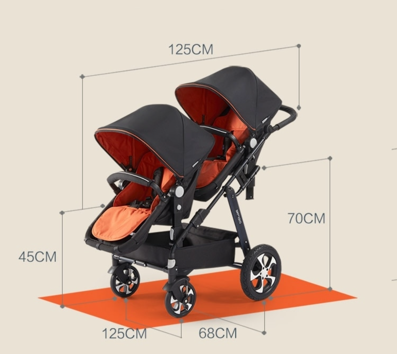 ecohunch Twin Luxury baby stroller