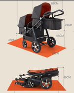 Load image into Gallery viewer, ecohunch Twin Luxury baby stroller
